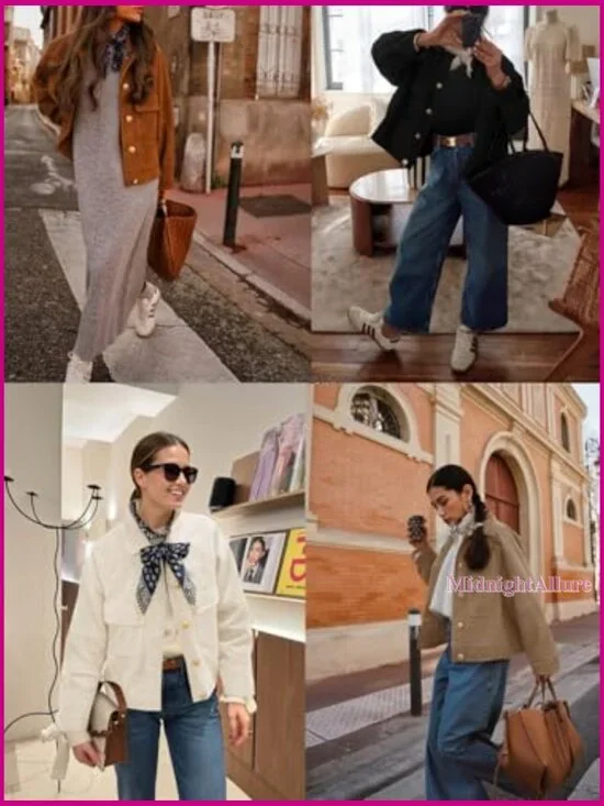 Oversized Cropped Faux Suede Jacket Lapel Collar Button Down Vintage Shacket - Picture 6 of 7